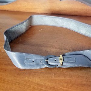 Vintage Grey Leather Dior Belt